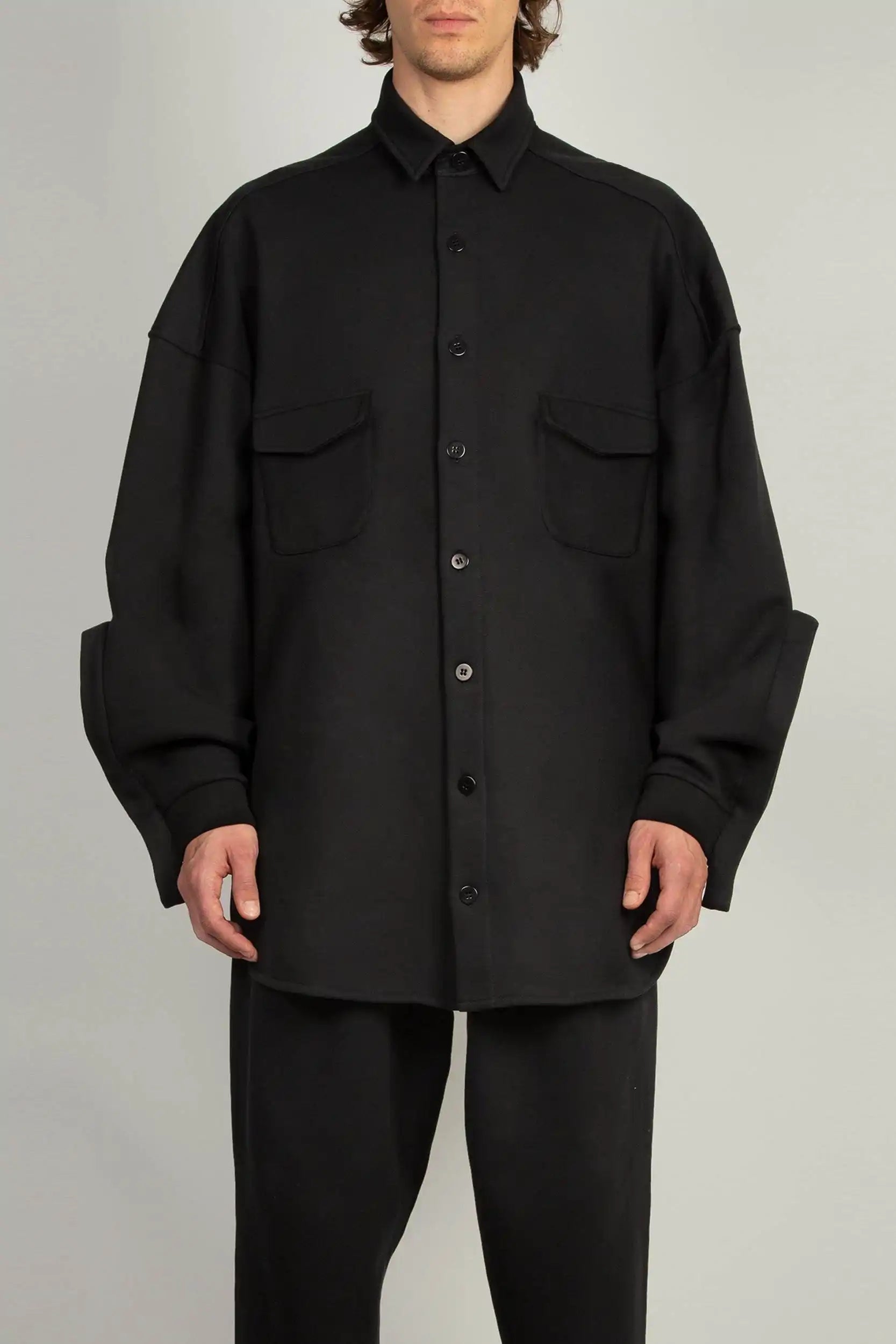 THE NEW HOUSE ビッグシャツ black THE NEW HOUSE ビッグシャツ black