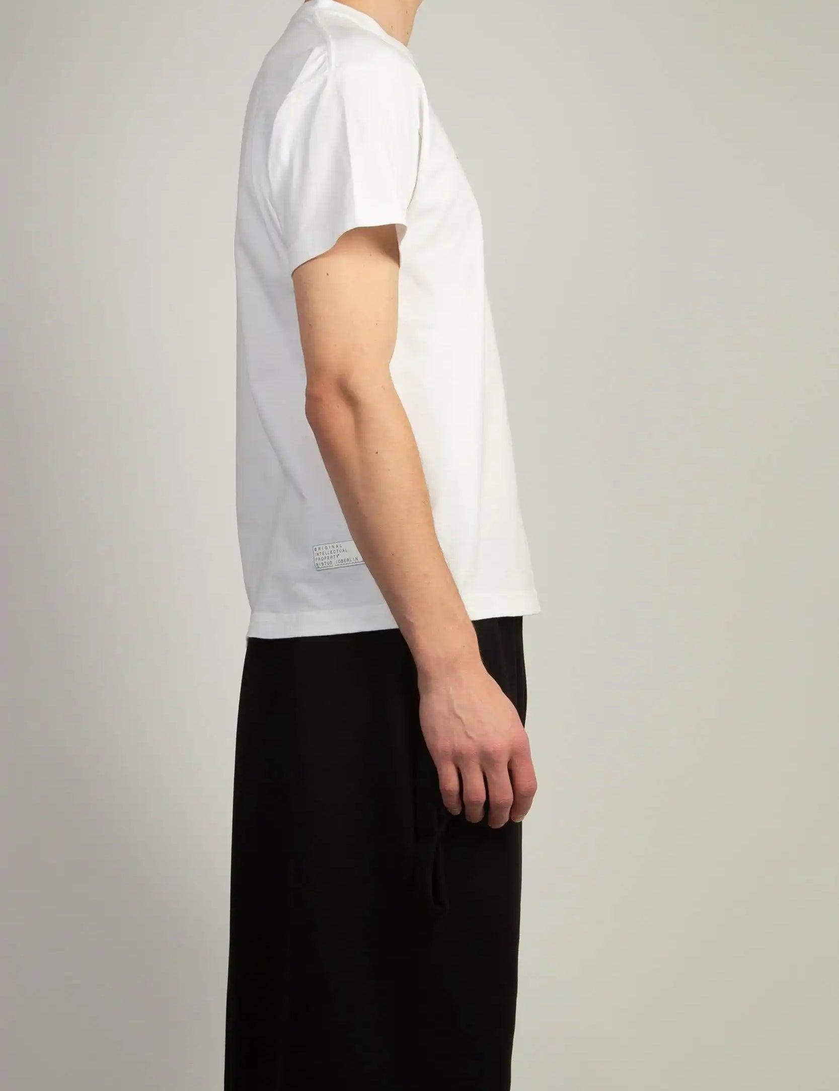 Minimalist cotton jersey t‑shirt by Random Identities with crew neck