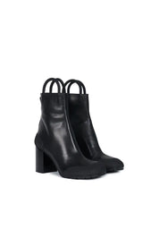 Worker Boots by Random Identities in Black with rubber toe cap