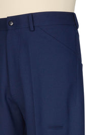 High-Rise 5-Pocket Trousers - Navy