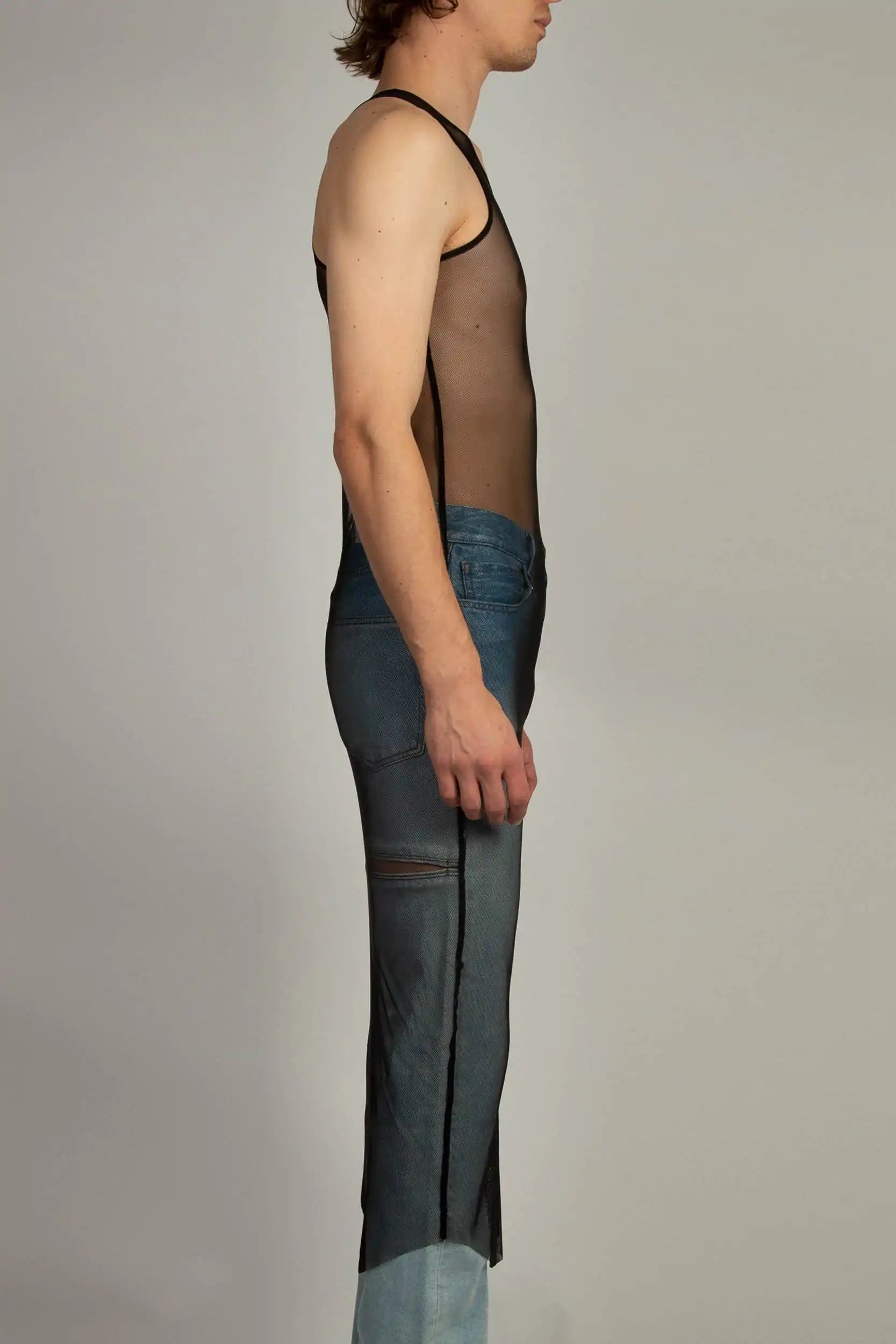 Random Identities | Long Tank Top in Black