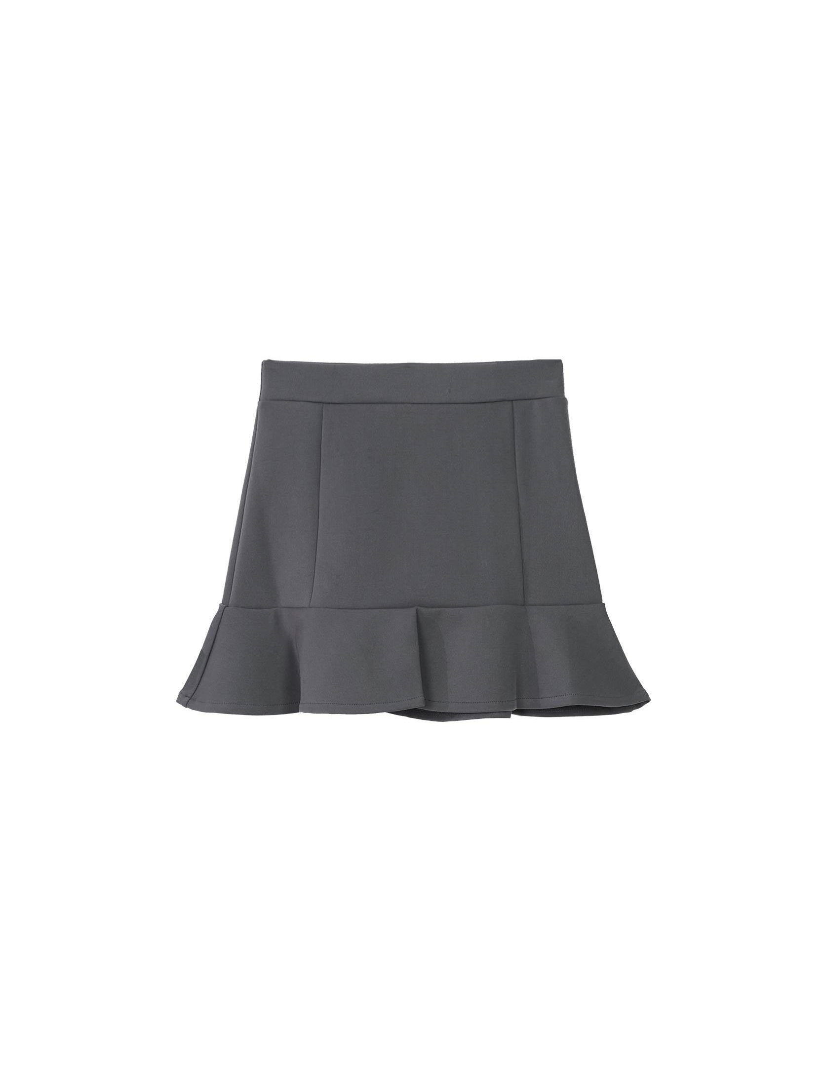 Back and side view of Grey panelled jersey corset belt by Random Identities highlighting sculpted waist