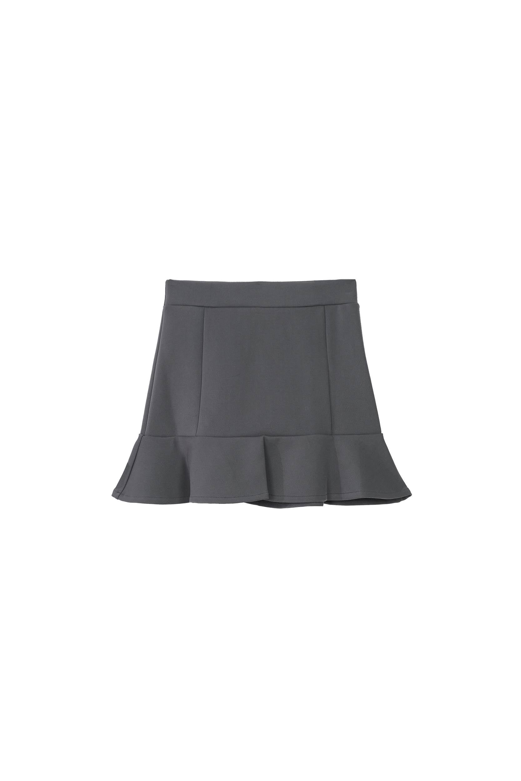 Back and side view of Grey panelled jersey corset belt by Random Identities highlighting sculpted waist