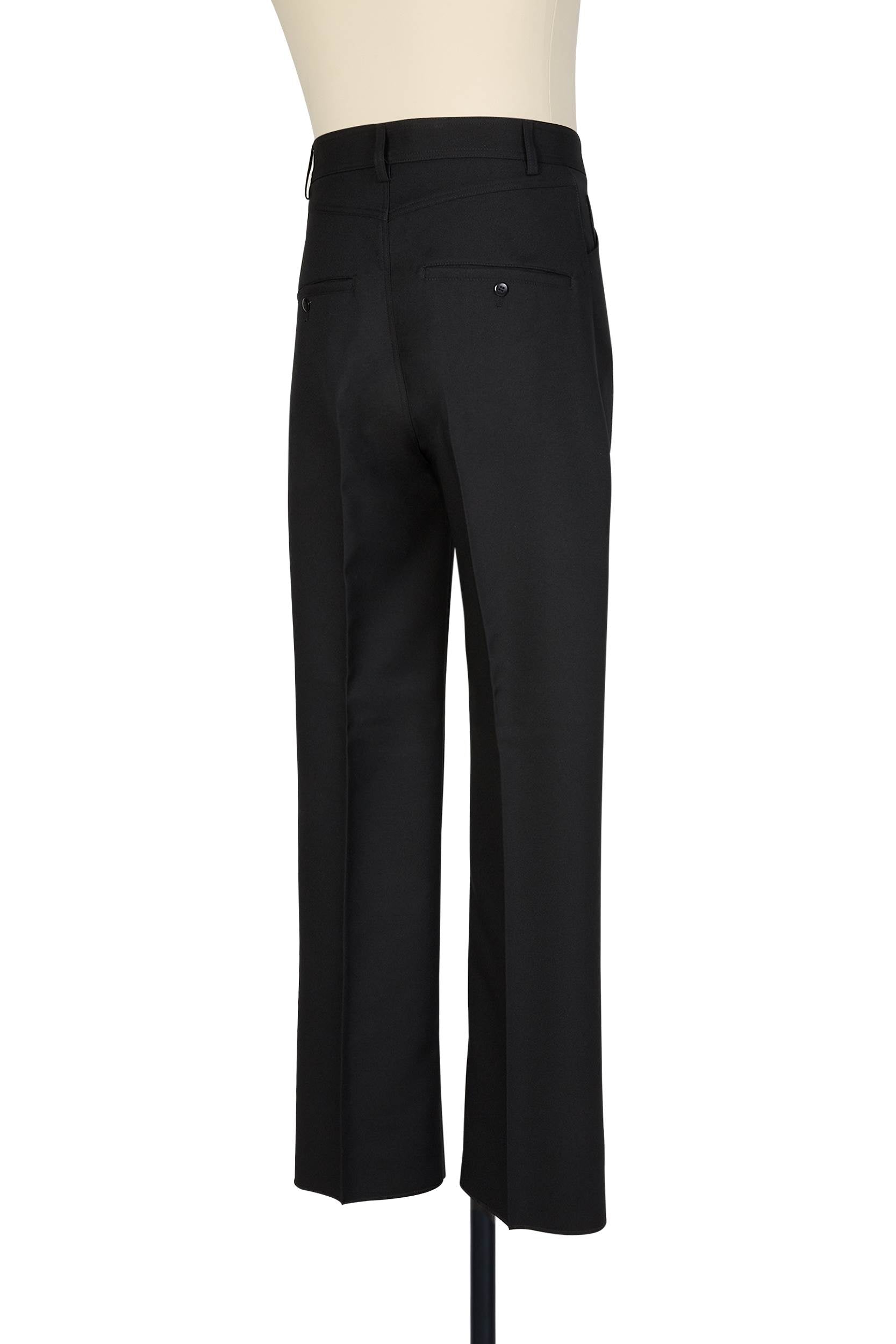 High waisted straight leg trousers in Red with clean side-free construction