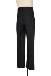 High waisted straight leg trousers in Red with clean side-free construction