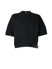 Sweatshirt With Emphasised Back - Black