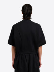 Sweatshirt With Emphasised Back - Black