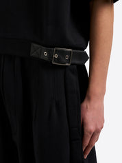 Sweatshirt With Emphasised Back - Black