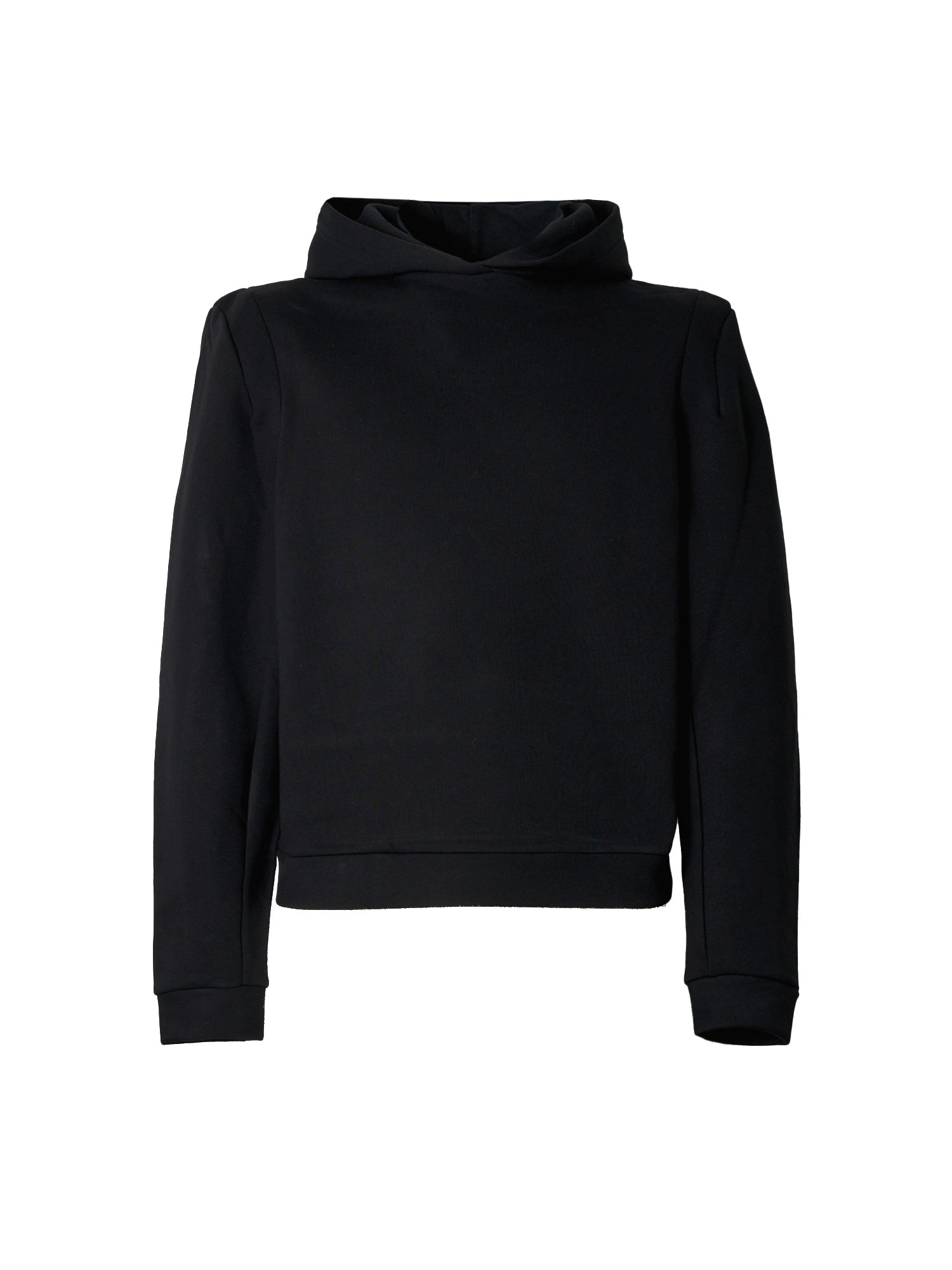 Constructed Shoulder Hoody - Black