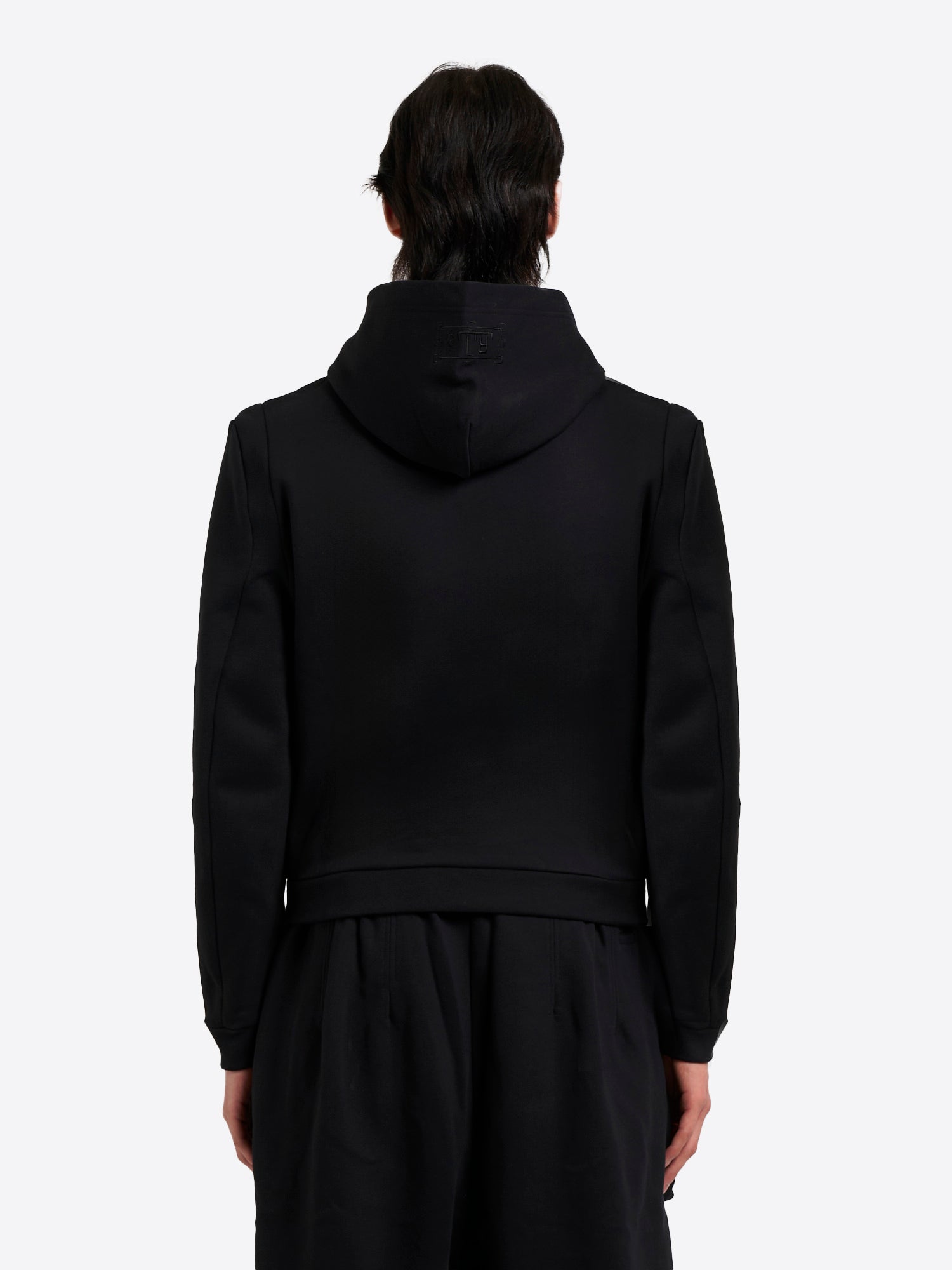 Constructed Shoulder Hoody - Black