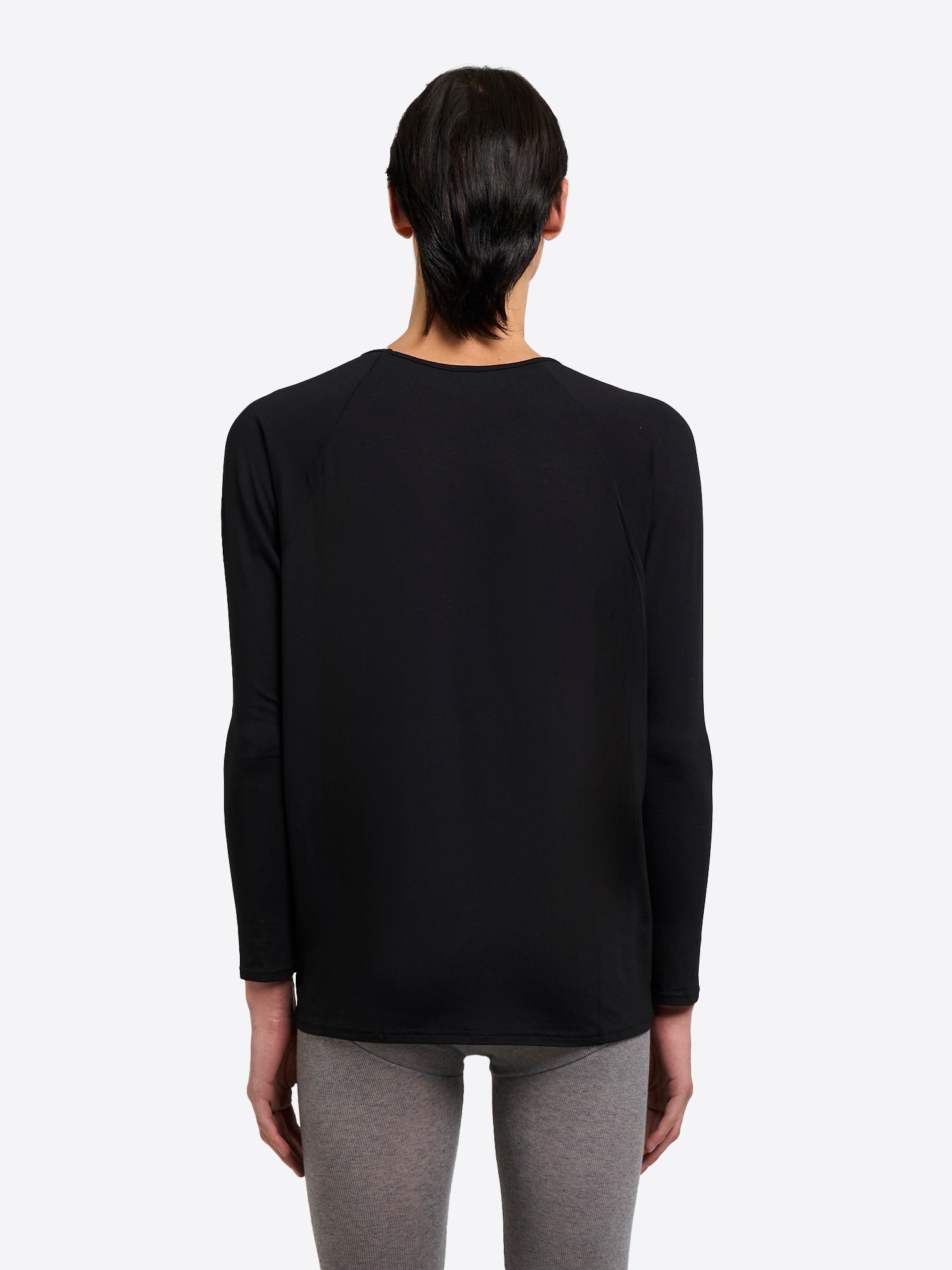 Drapey V-Neck - Black