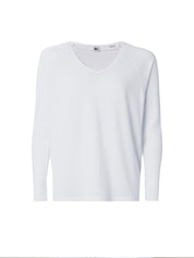 Drapey V-Neck - White