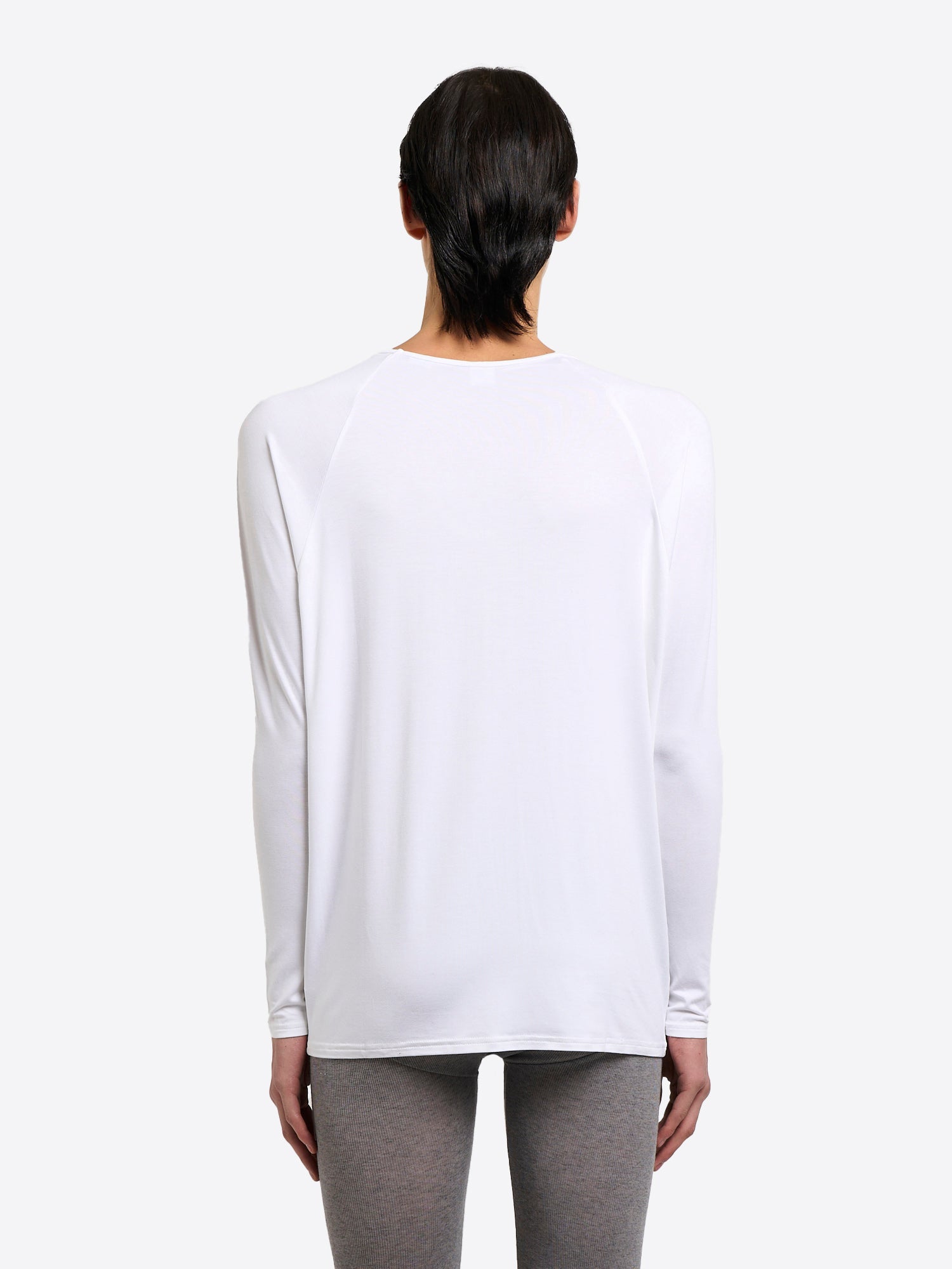 Drapey V-Neck - White
