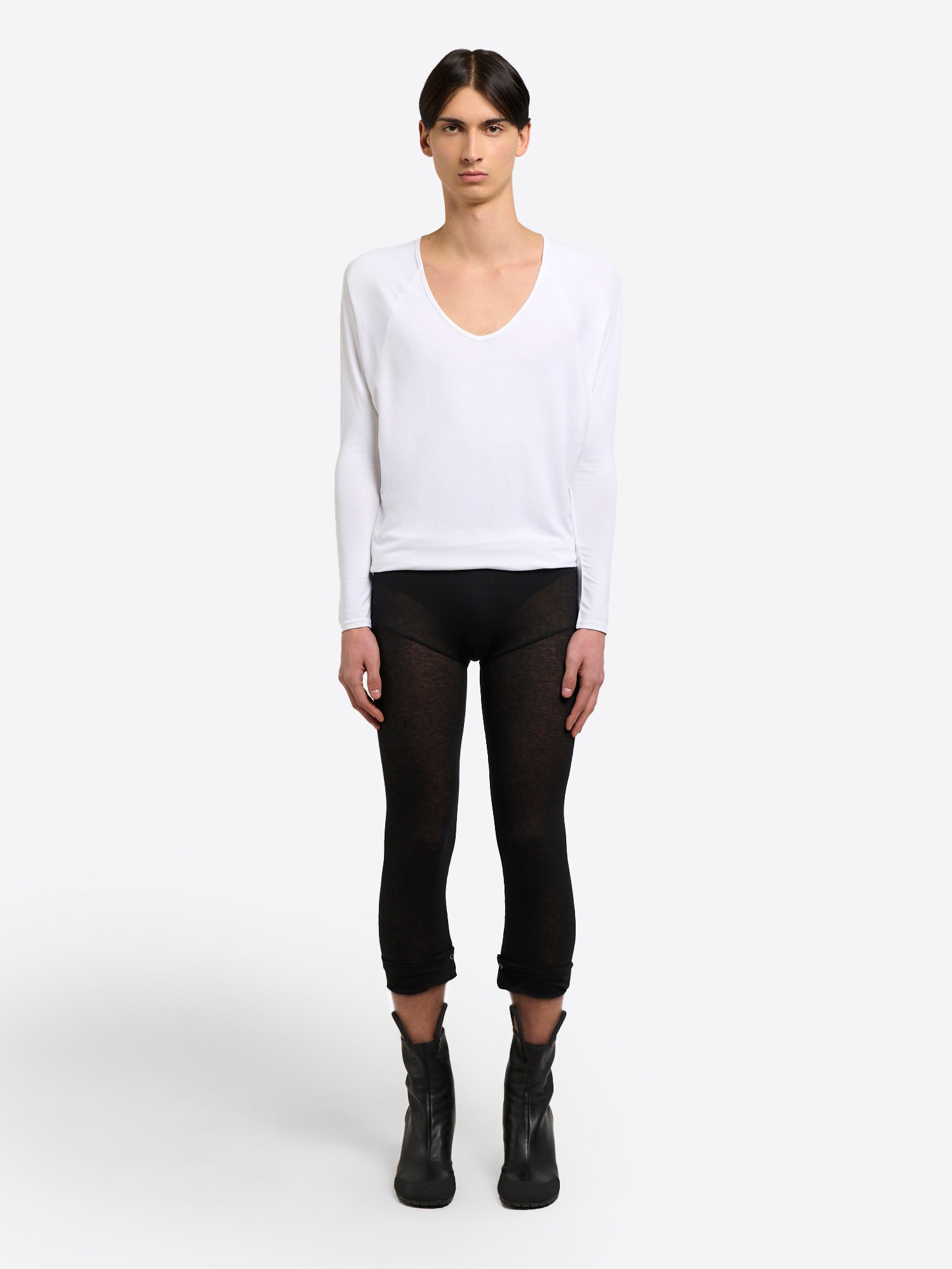 Rib Leggings - Black