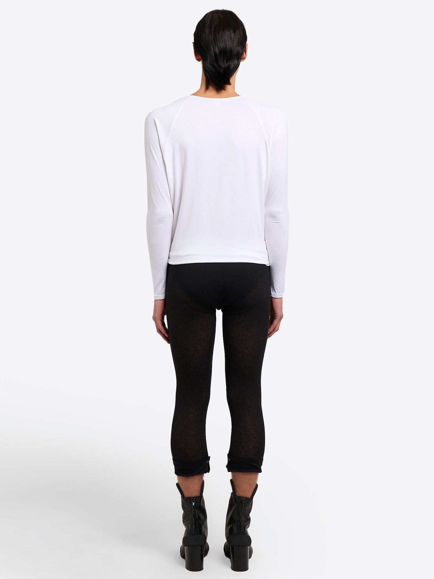Rib Leggings - Black