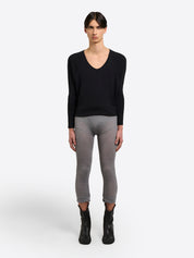 Rib Leggings - Grey