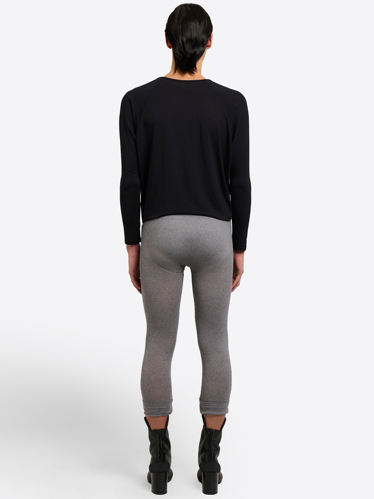 Rib Leggings - Grey