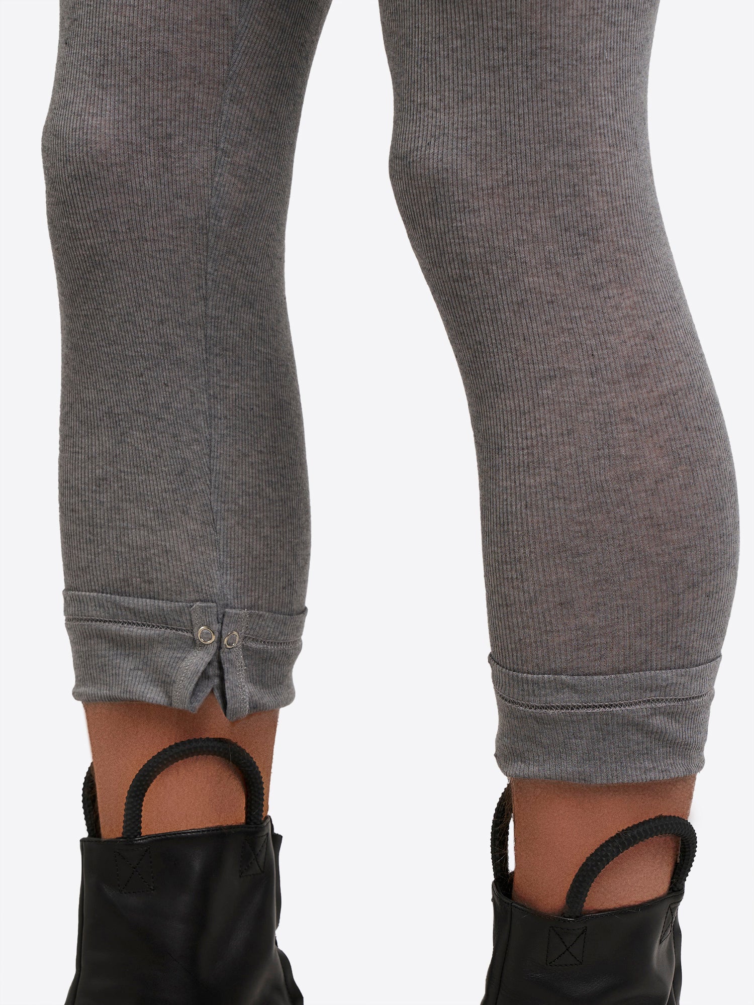 Rib Leggings - Grey