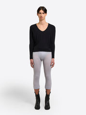Rib Leggings - Light Grey