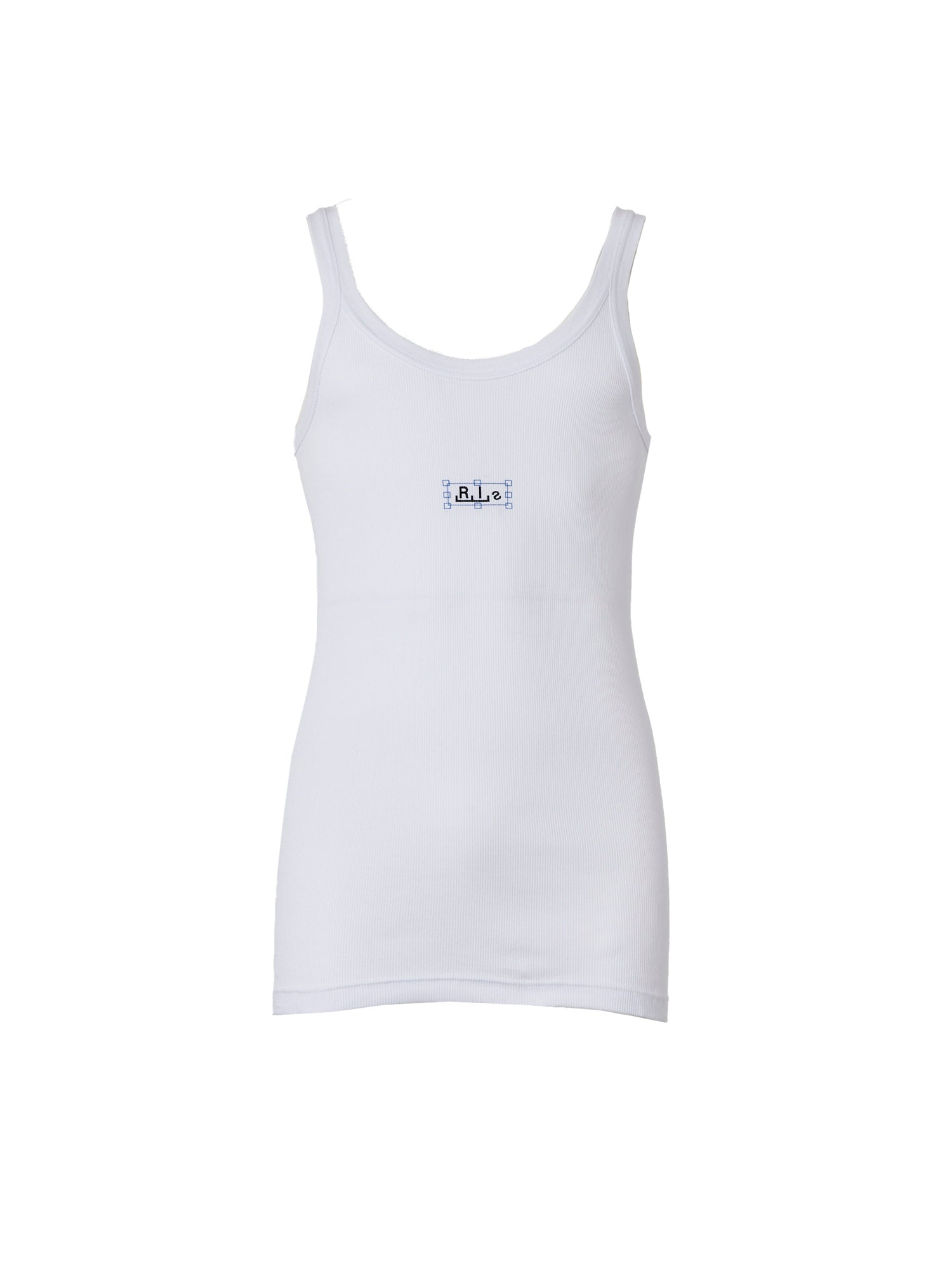 Logo Rib Tank top - White