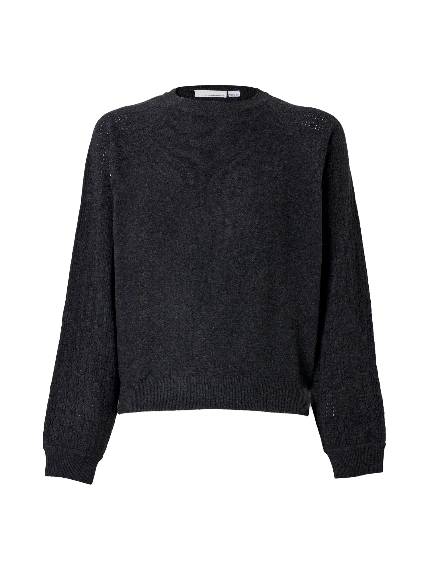 High Collar Crew Neck - Grey