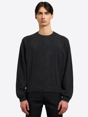 High Collar Crew Neck - Grey