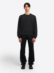 High Collar Crew Neck - Grey