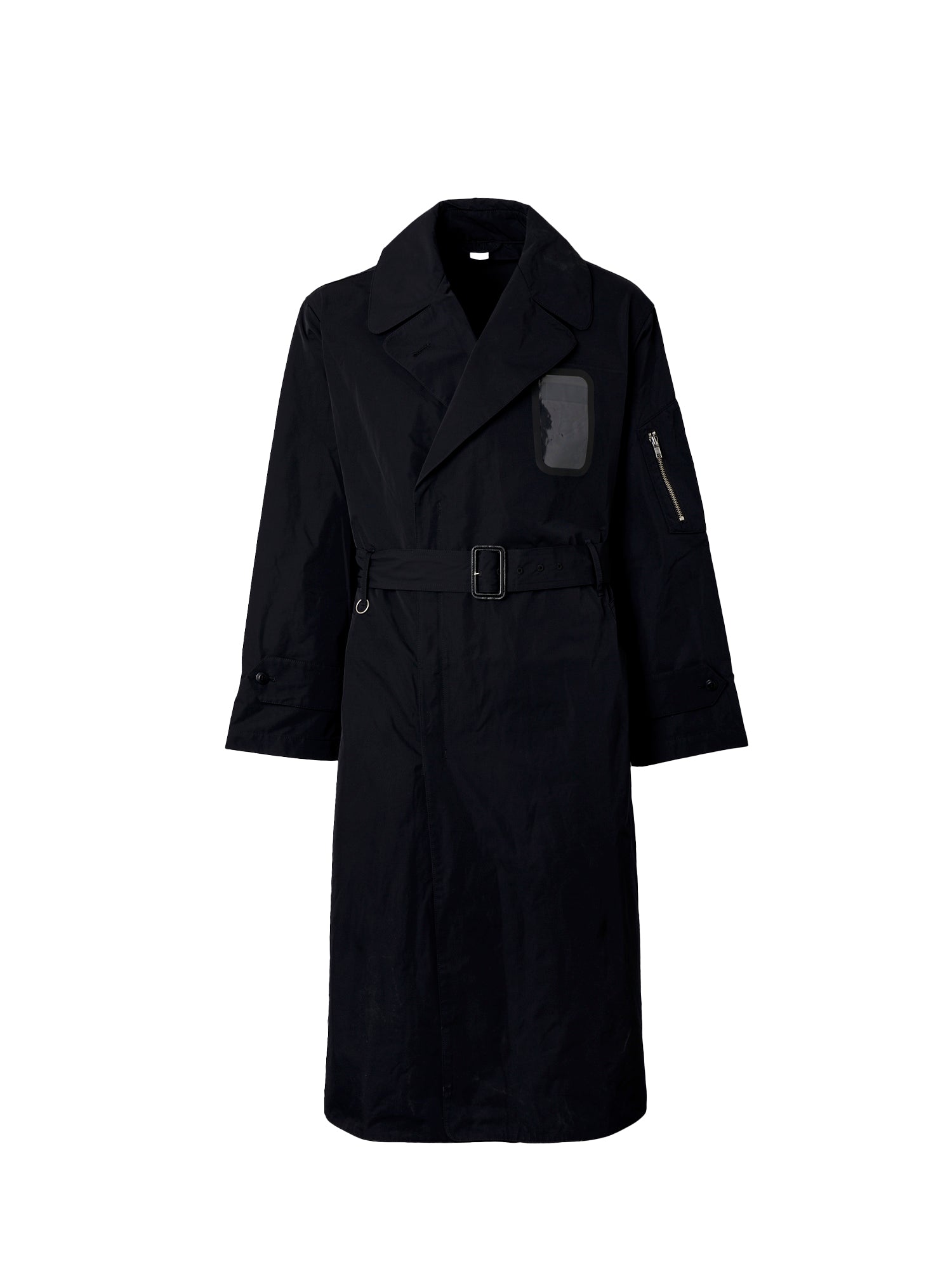 Military Trench Coat - Black