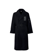 Military Trench Coat - Black
