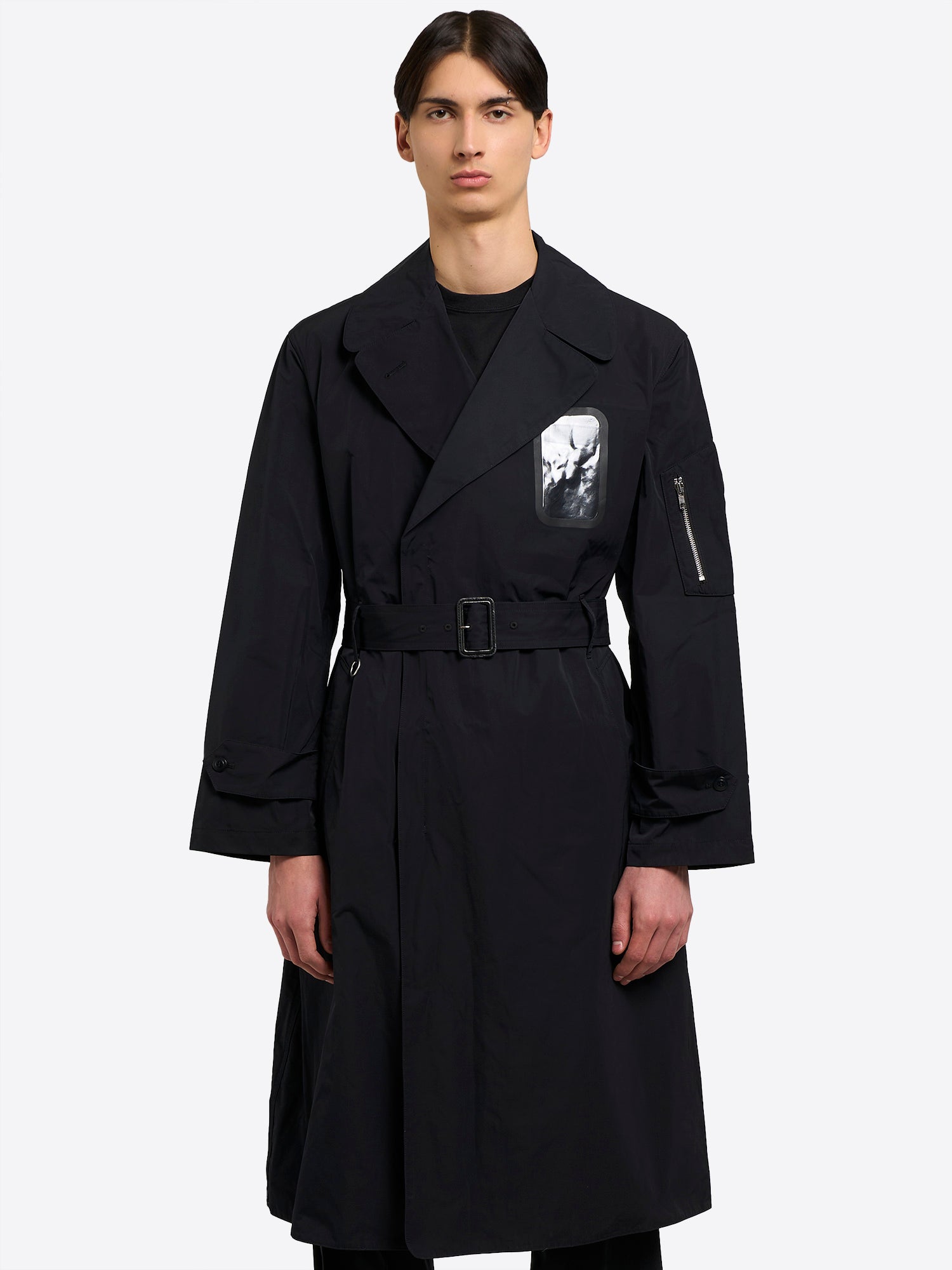 Military Trench Coat - Black