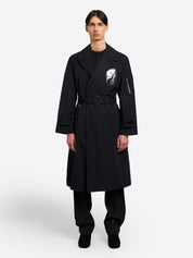 Military Trench Coat - Black