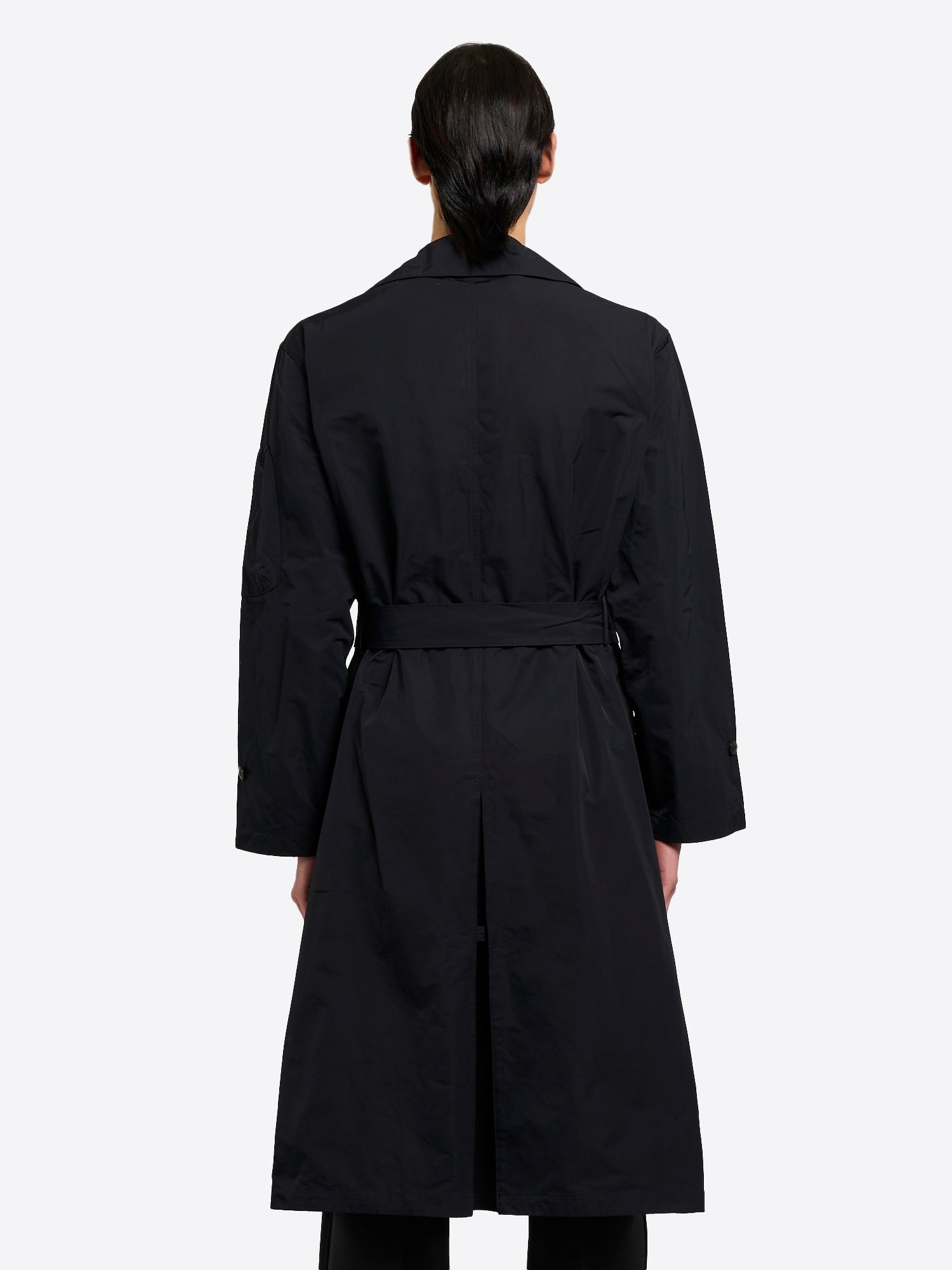 Random Identities | Military Trench Coat in Black