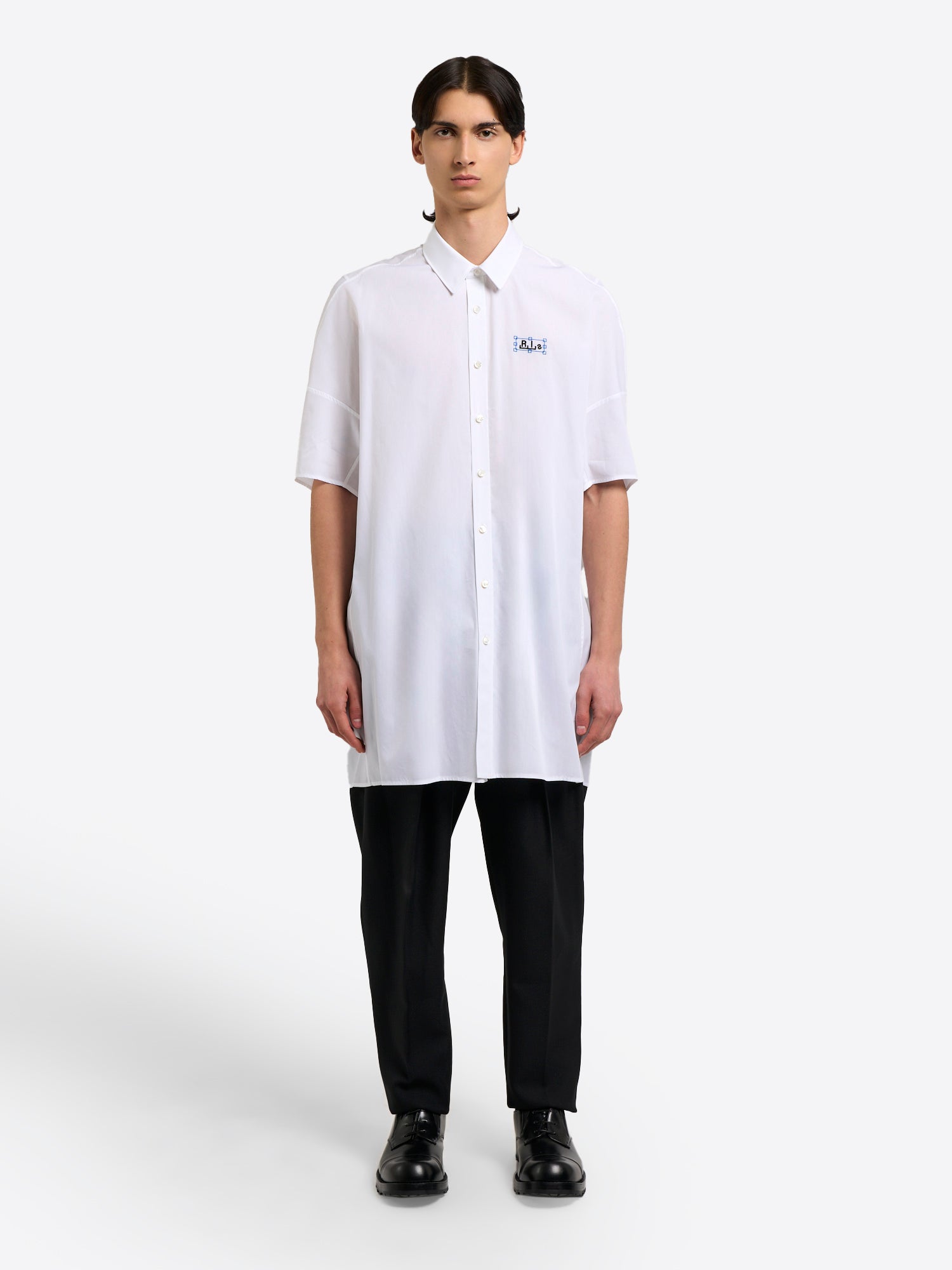 Short Sleeve Shirt/Dress - White