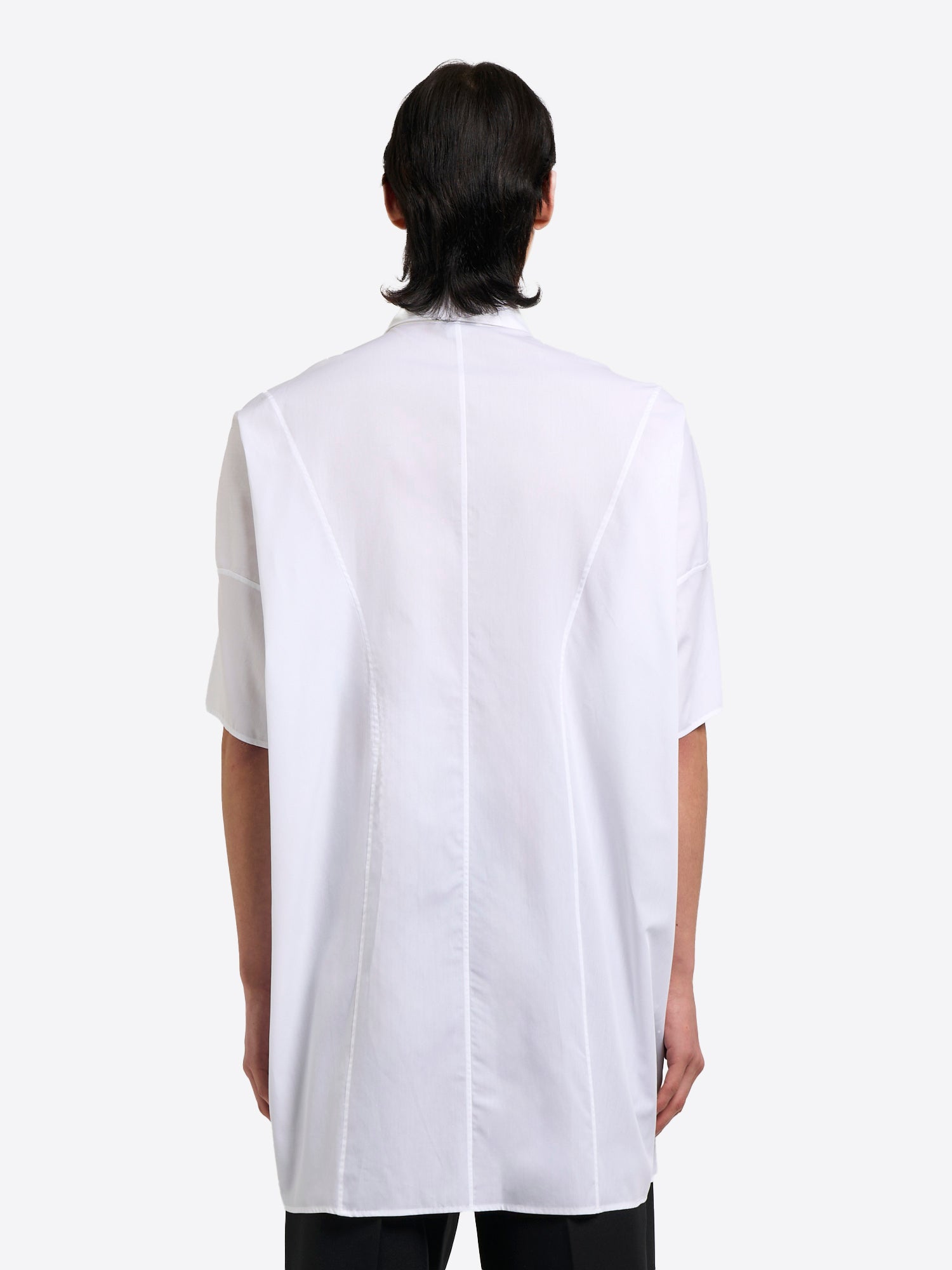 Short Sleeve Shirt/Dress - White