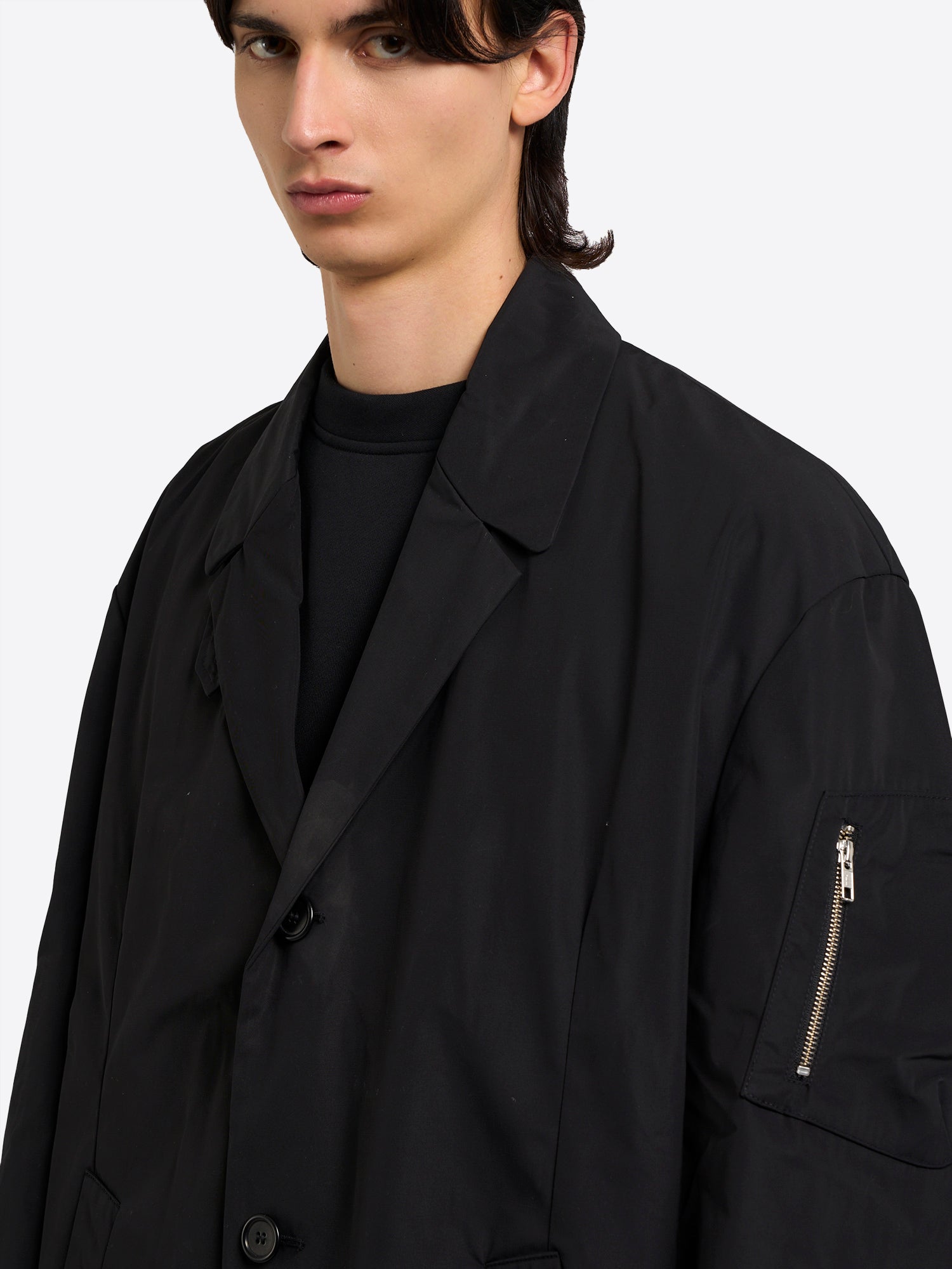 Random Identities | Car Coat in Black