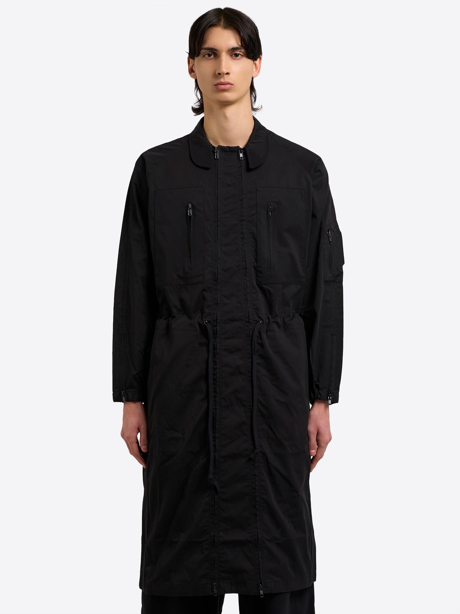 Versatile Coat Dress - Black