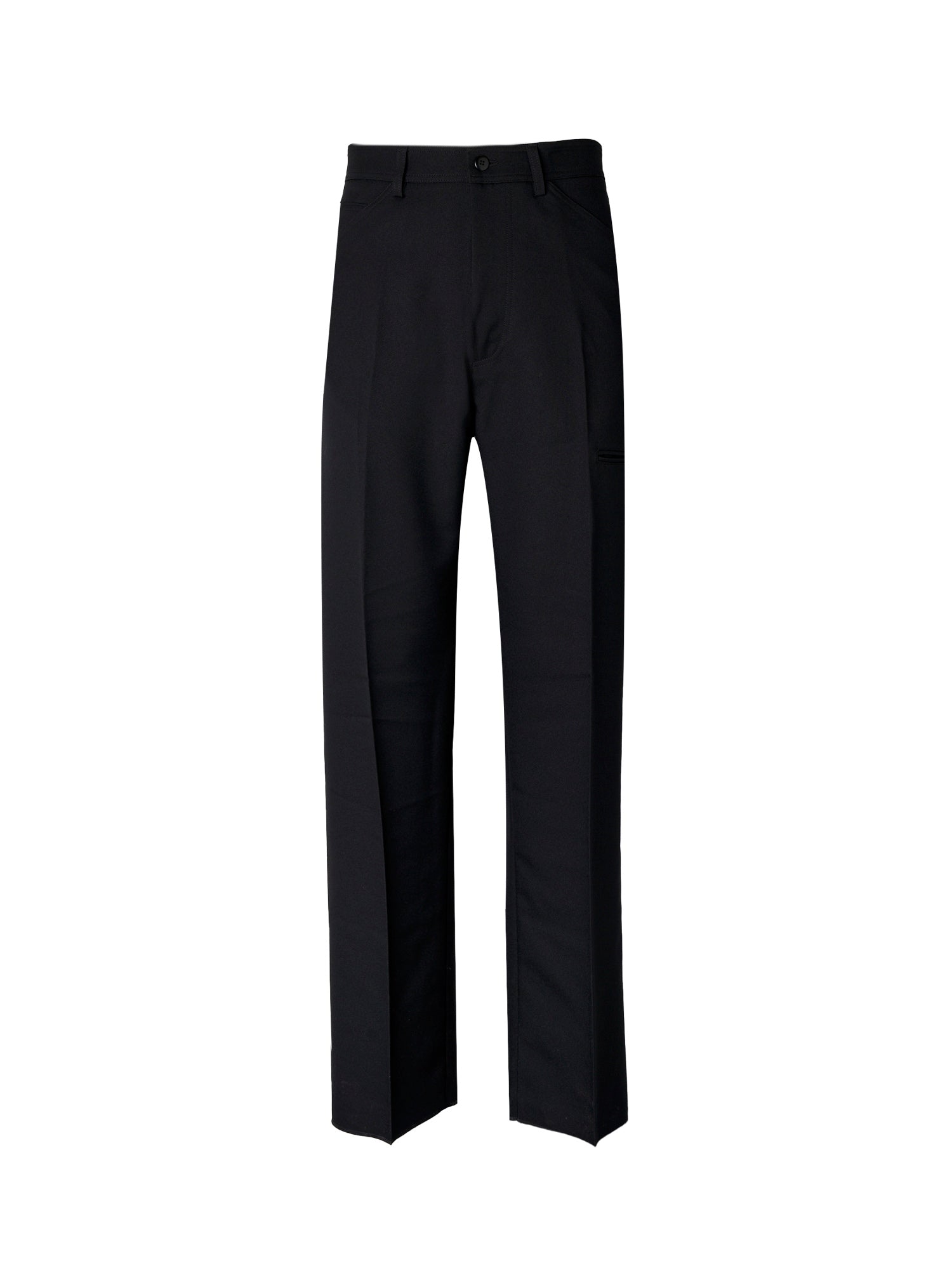 High-Rise 5-Pocket Trousers - Black