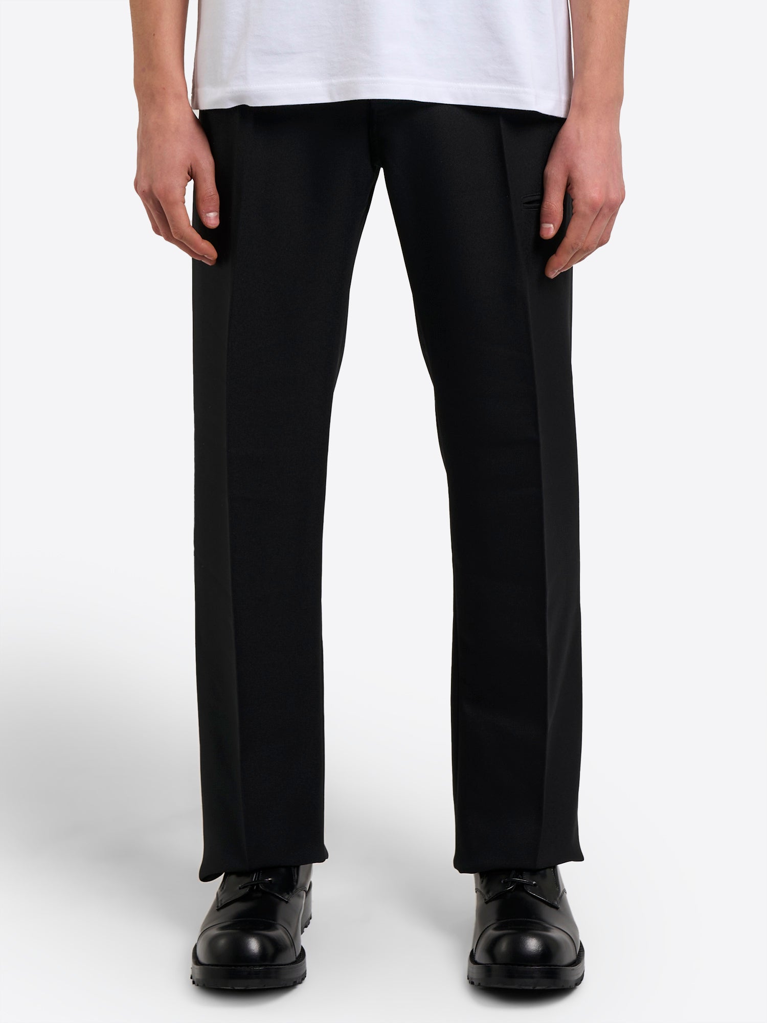 High-Rise 5-Pocket Trousers - Black