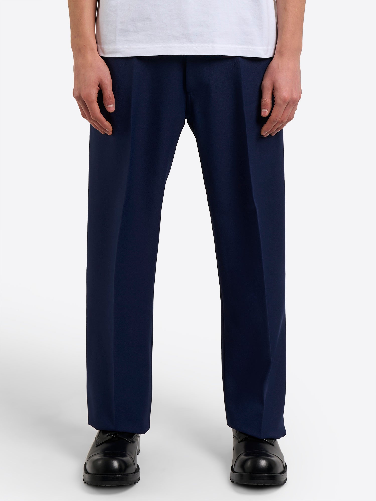 High-Rise 5-Pocket Trousers - Navy