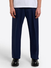 High-Rise 5-Pocket Trousers - Navy