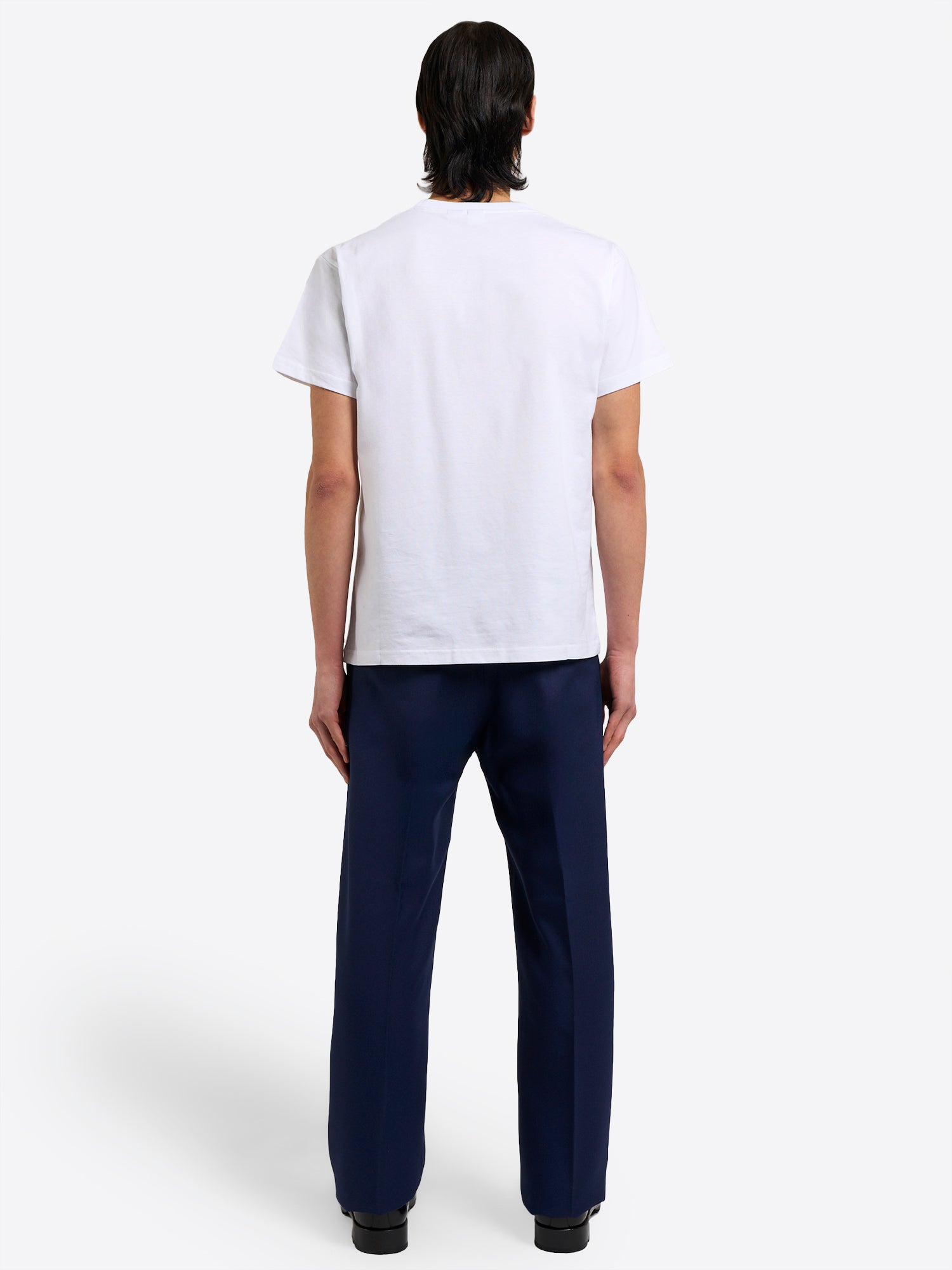 High-Rise 5-Pocket Trousers - Navy