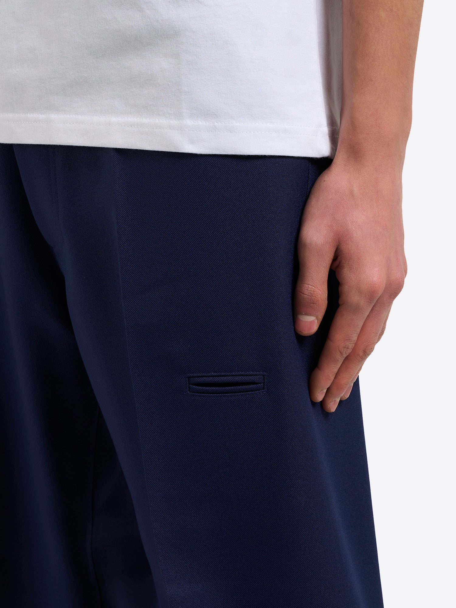High-Rise 5-Pocket Trousers - Navy