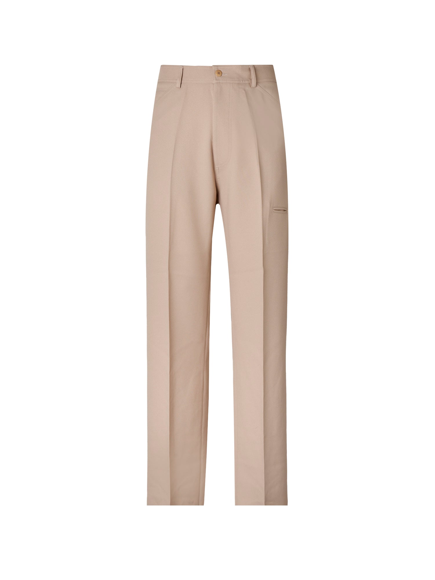 High-Rise 5-Pocket Trousers - Beige