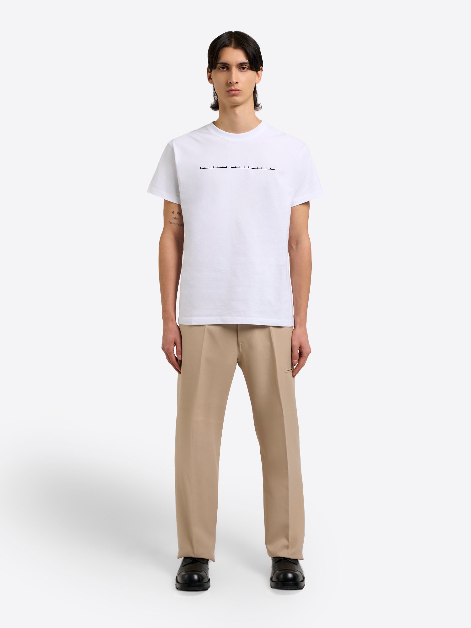 High-Rise 5-Pocket Trousers - Beige