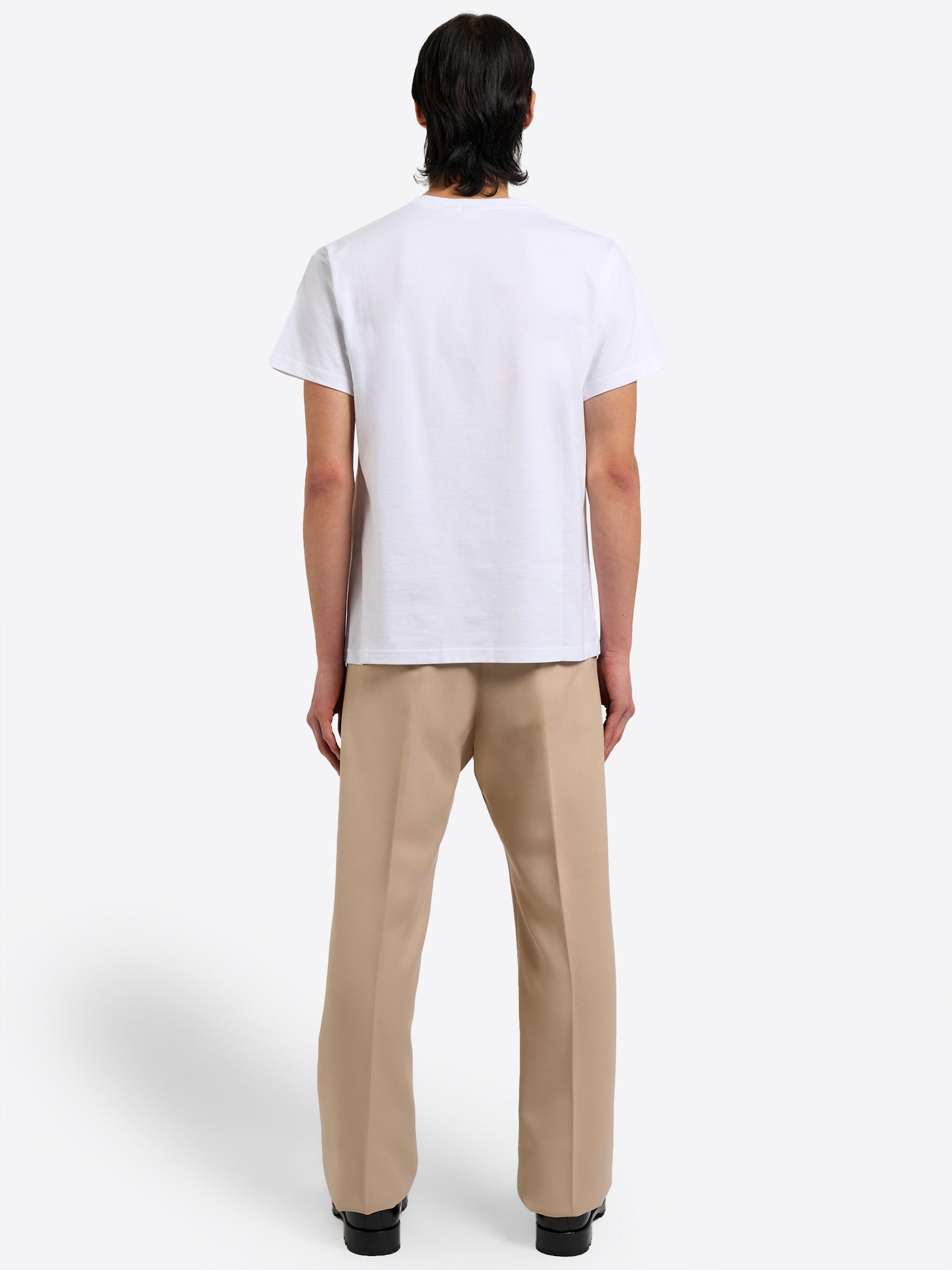 High-Rise 5-Pocket Trousers - Beige