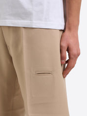 High-Rise 5-Pocket Trousers - Beige