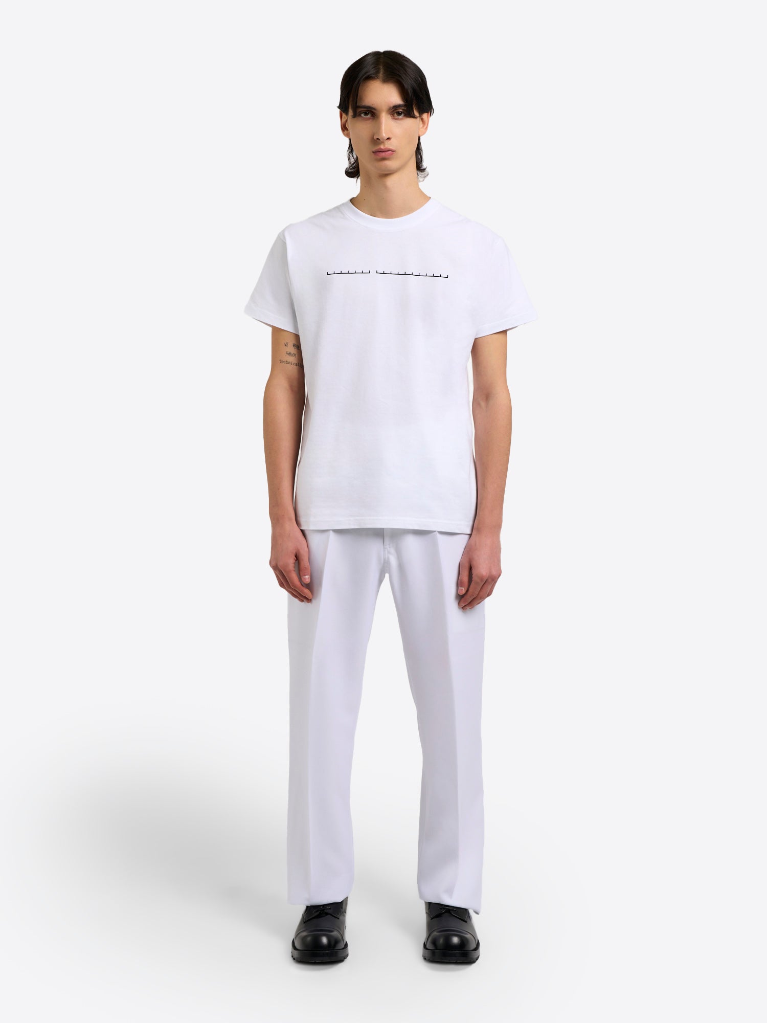 High-Rise 5-Pocket Trousers - White