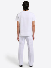 High-Rise 5-Pocket Trousers - White