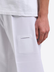 High-Rise 5-Pocket Trousers - White