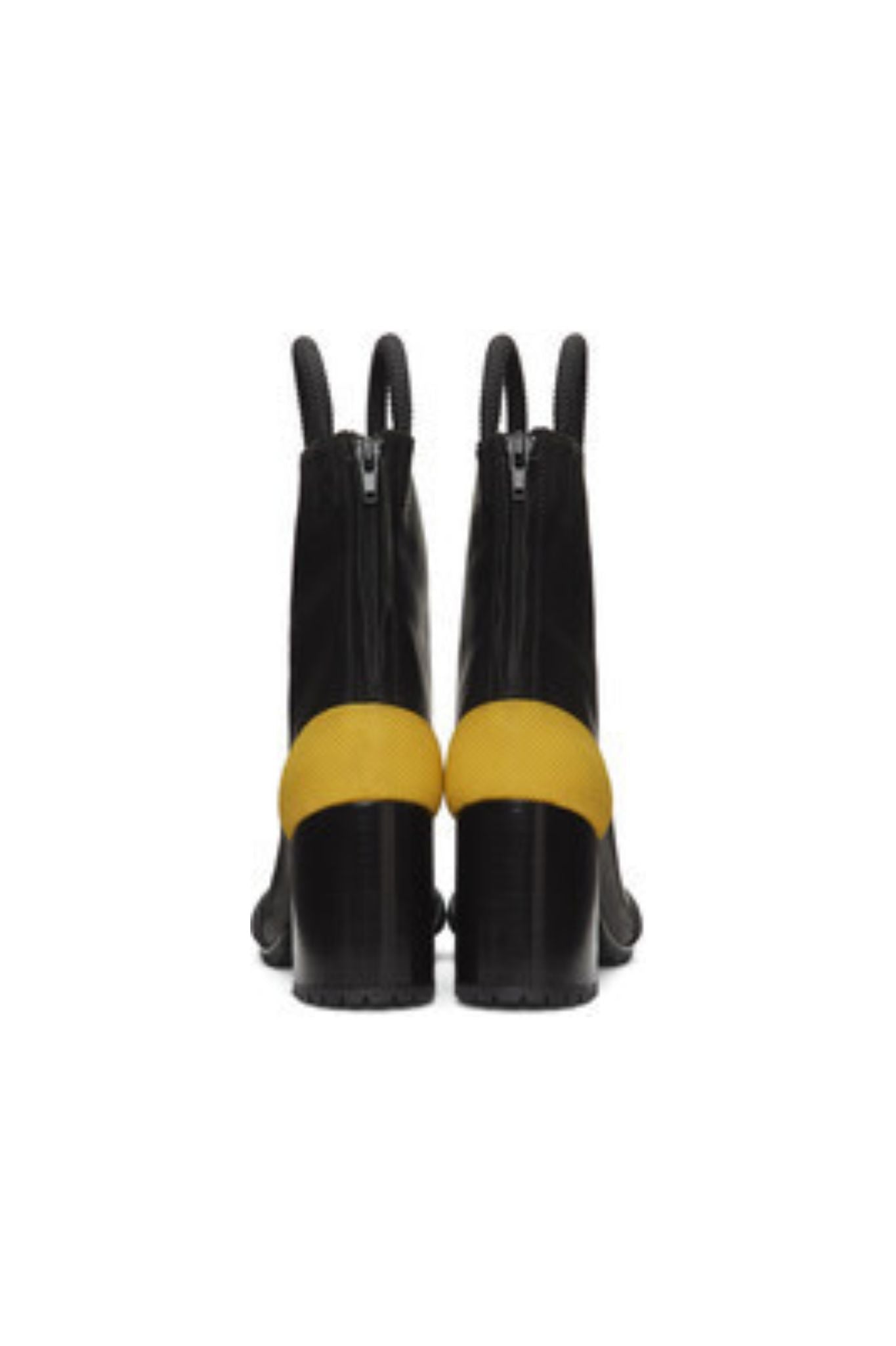 Random Identities | Worker Boots in Black and Yellow